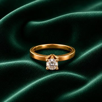 The Elysian Cathedral Solitaire Gold Ring