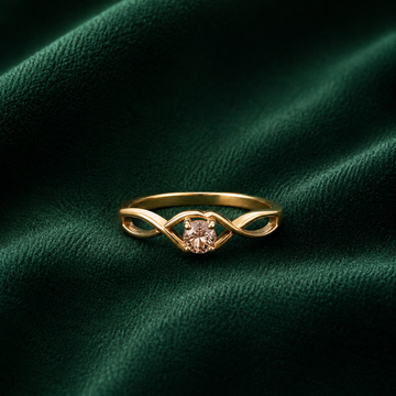 The Seraphina Infinity Twist Solitaire Ring