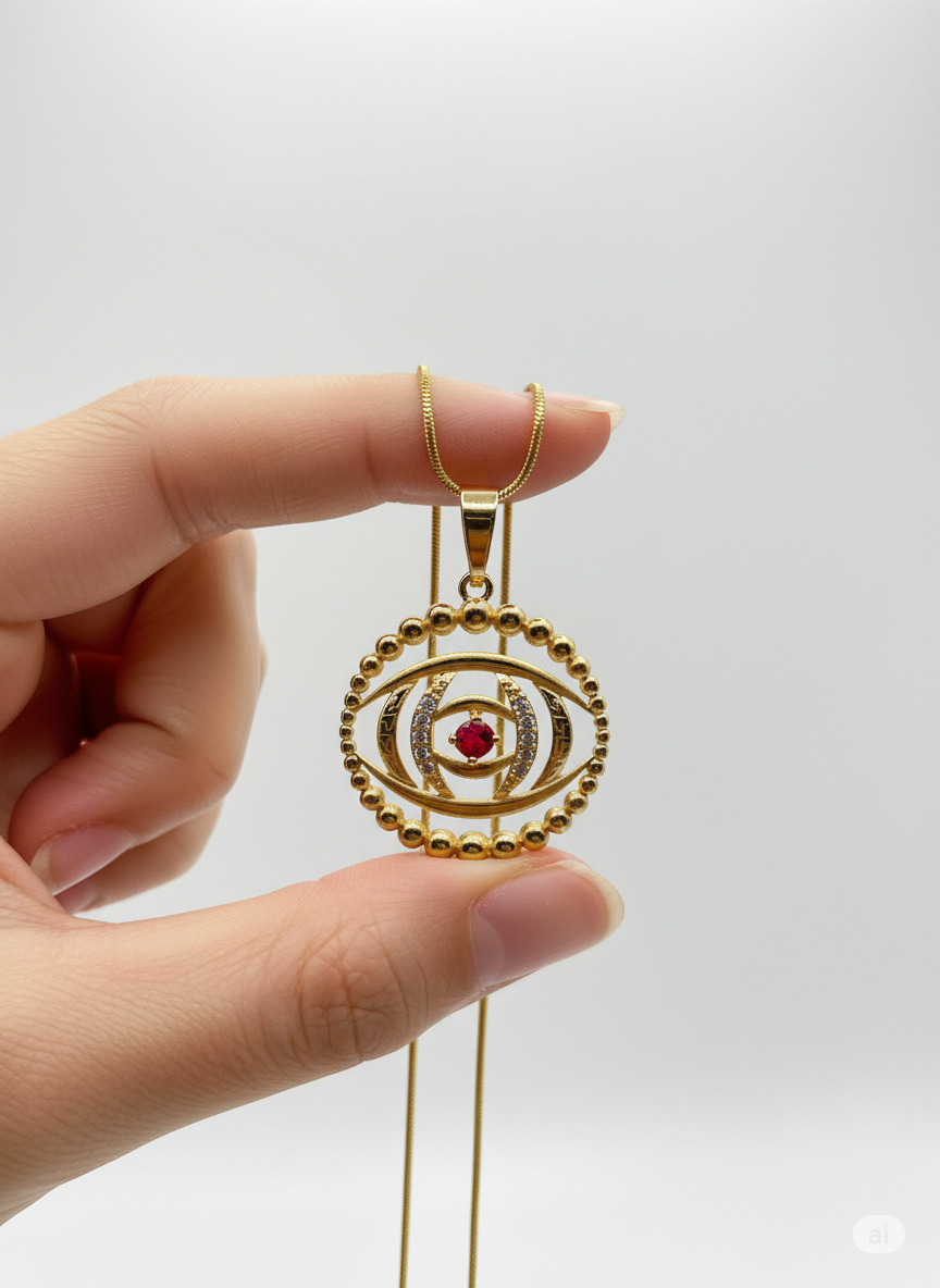 Evil Eye Shaped Locket