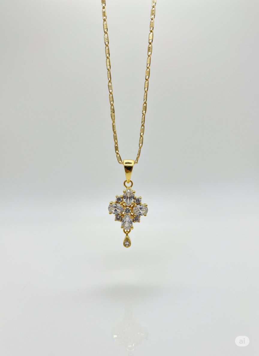 White Crystal Locket