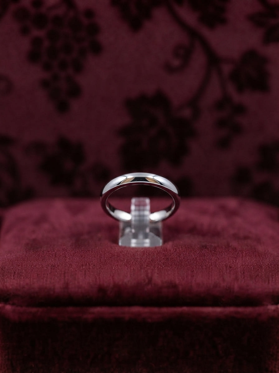 Pure 999 Silver Classic Band Ring for Men & Women