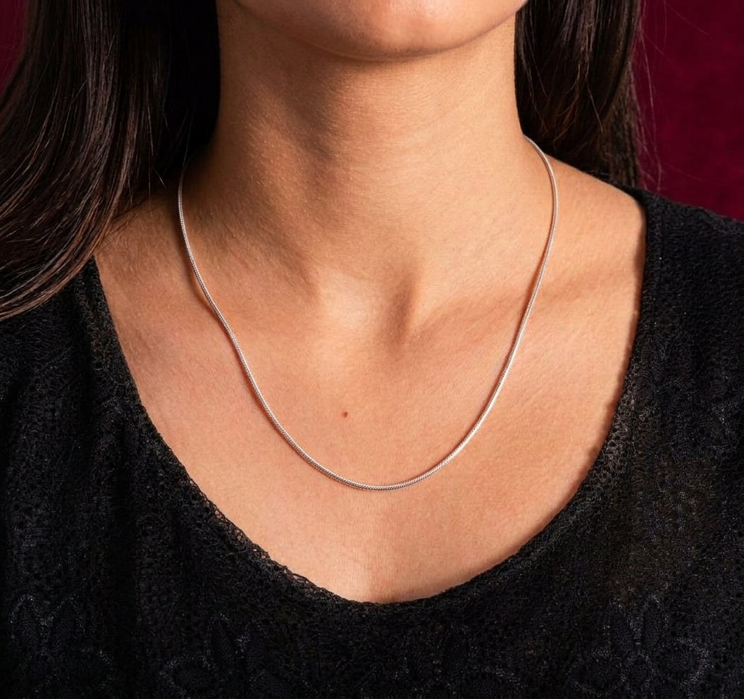 Classic Snake Chain in 925 Pure Silver