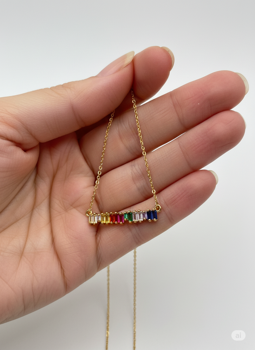 Multi Colour Stones Locket