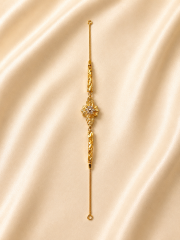 Victoria Vintage Gold Filigree Starburst Bracelet
