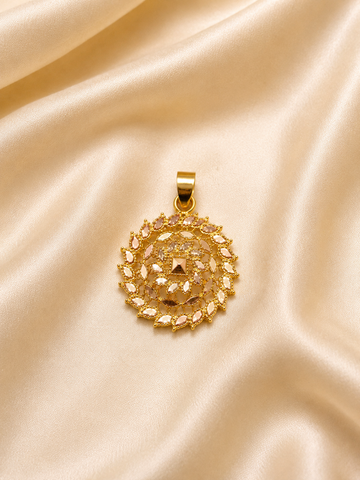 Filigree Mandala Pendant – Intricate Statement Sunburst Charm